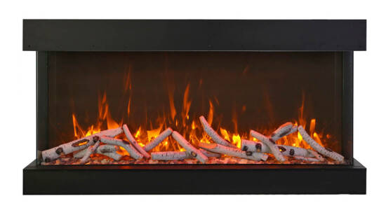 40" 3 sided glass electric fireplace Built-in only 40-TRU-VIEW-XL