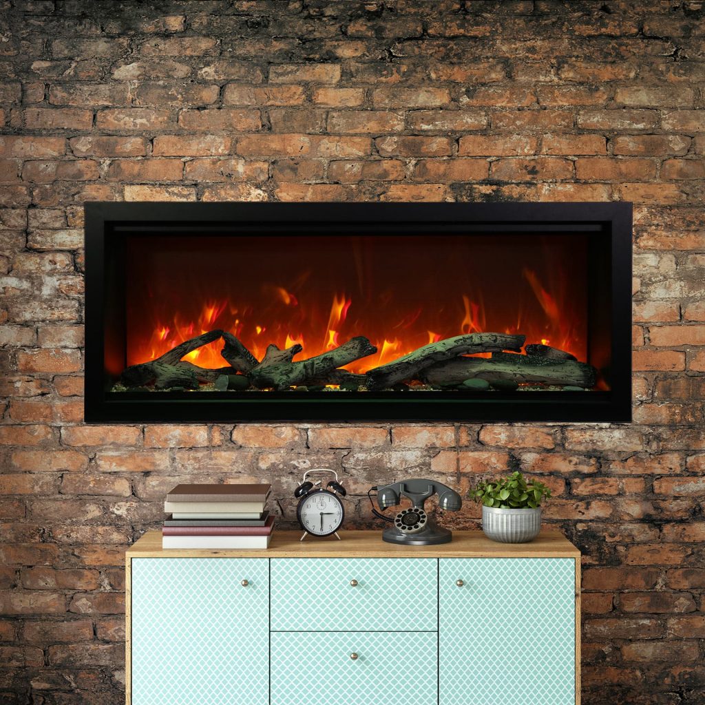 electric wall mount fireplace