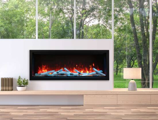 60" Extra Tall Electric Built-in Fireplace SYM-60-XT