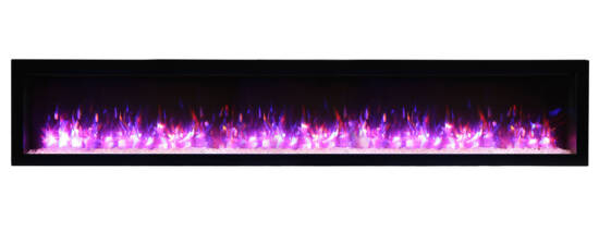 88" Electric Fireplace Built-in with log and glass SYM-88